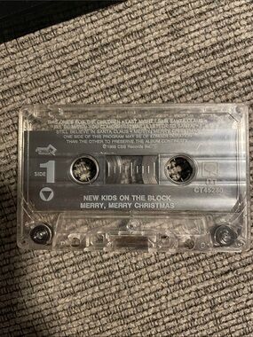 New Kids on the Block Merry, Merry Christmas Clear Cassette Tape
